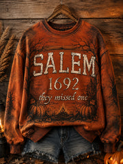 Women's Salem 1692 They Missed One Printed Sweatshirt