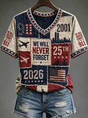 Women's We Will Never Forget 9 11 September 11 T-shirt