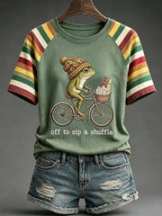 Women’s Autumn Frog Mahjong T-Shirts