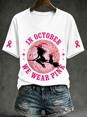 Women's In October We Wear Pink Short-sleeved T-shirt