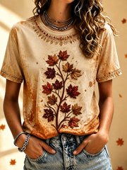 Women's Fall short-sleeved T-shirt