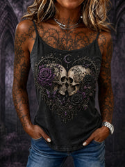 Women's Halloween Gothic Skull Vests