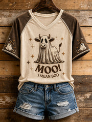 Women's Mood I Mean Boo V-neck T-shirt