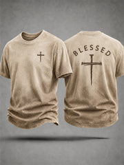 Men's Faith Cross Print Tee
