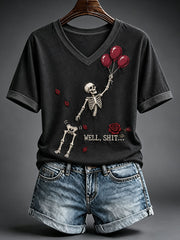 Women's Funny Skeleton T-Shirt