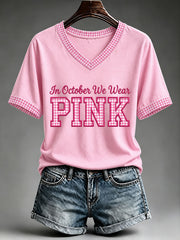 Women's In October We Wear Pink T-shirt