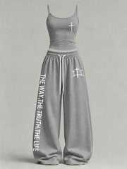 Women's 'The Way The Truth The Life' Printed Casual Set