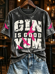 Women's "Gin is Good Yum" T-shirts