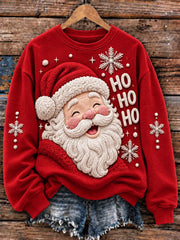 Women's Christmas Winter Santa Claus Regular Sweatshirt
