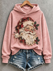 Women's Pink Santa Hoodie