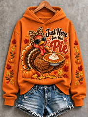 Women's Just Here For The Pie Print Hoodie