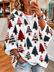 Women's Christmas Print Casual Hoodie