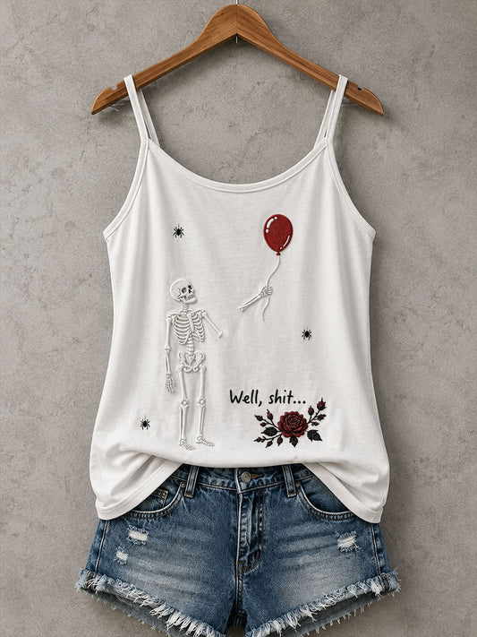Women's Gothic Skull Tank Top