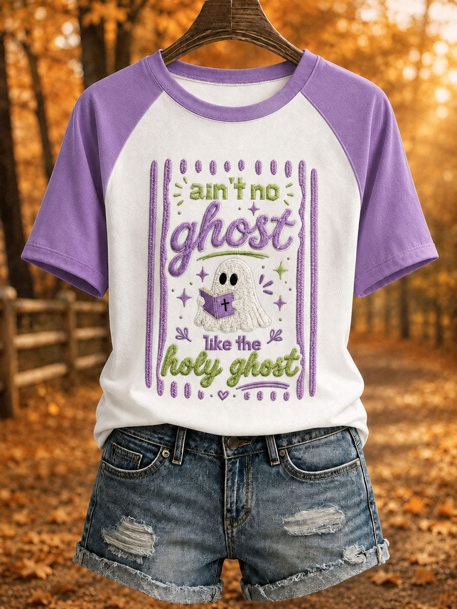 Women's 'Ain't No Ghost Like The Holy Ghost' Printed Casual T-Shirt