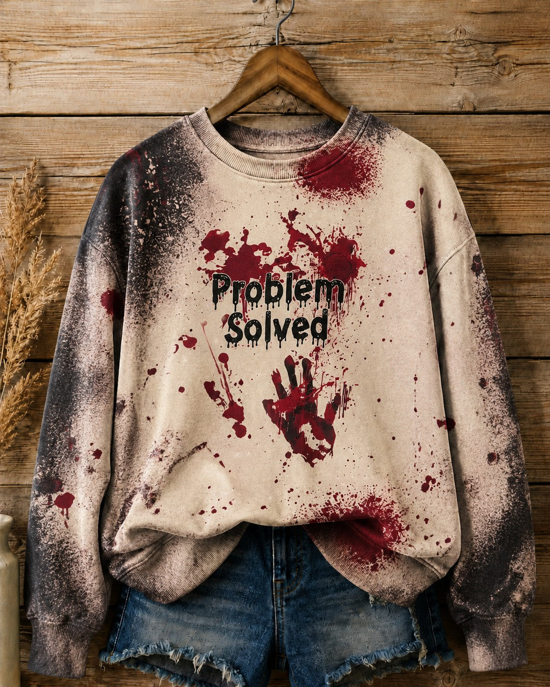 Women's Problem Solved Printed Sweatshirt