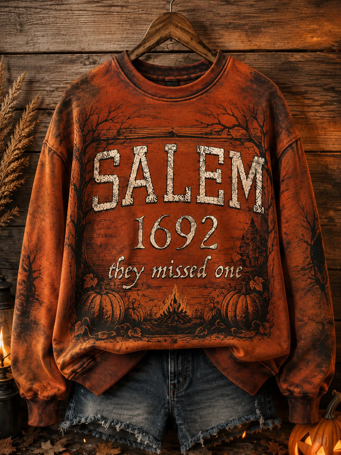 Women's Salem 1692 They Missed One Printed Sweatshirt