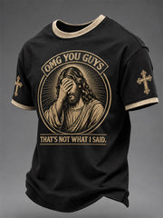 Men's That's Not What I Said Print Casual Tee