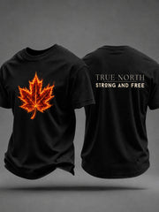 Men's Canada Strong Printed Casual T-Shirt