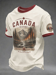 Men's Canada Strong Printed Casual T-Shirt
