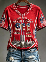 Women's We Will Never Forget 9 11 September 11 T-shirt