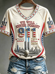 Women's We Will Never Forget 9 11 September 11 T-shirt