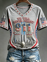 Women's We Will Never Forget 9 11 September 11 T-shirt