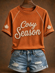 Women's Cozy Season Printed T-shirt