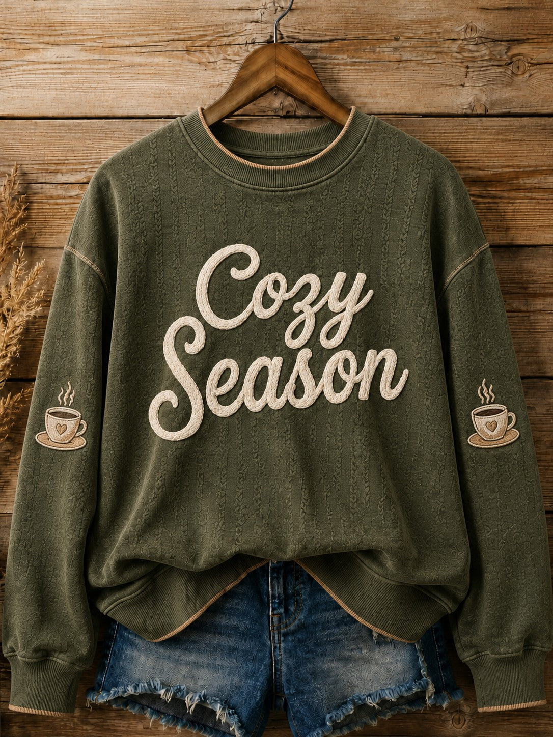 Women's Cozy Season Printed Sweatshirt