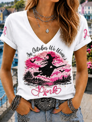 Women's In October We Wear Pink Short-sleeved T-shirt