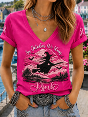 Women's In October We Wear Pink Short-sleeved T-shirt
