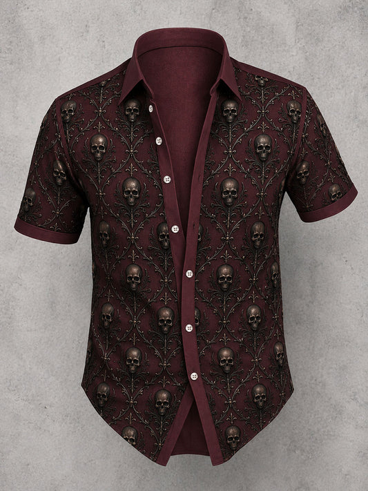 Men's Gothic Skull Shirt
