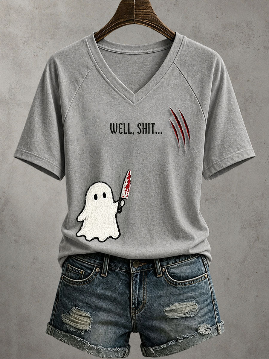 Women's Well Shit Ghost T-Shirt