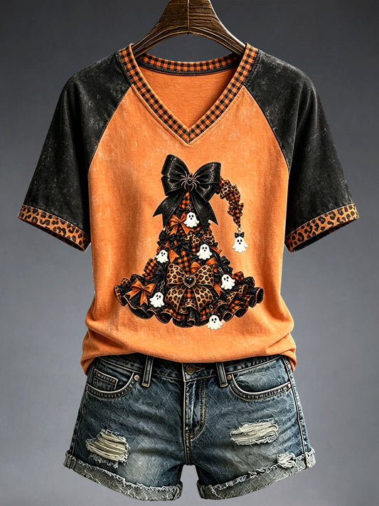 Women's Halloween Witch Hat T-Shirt
