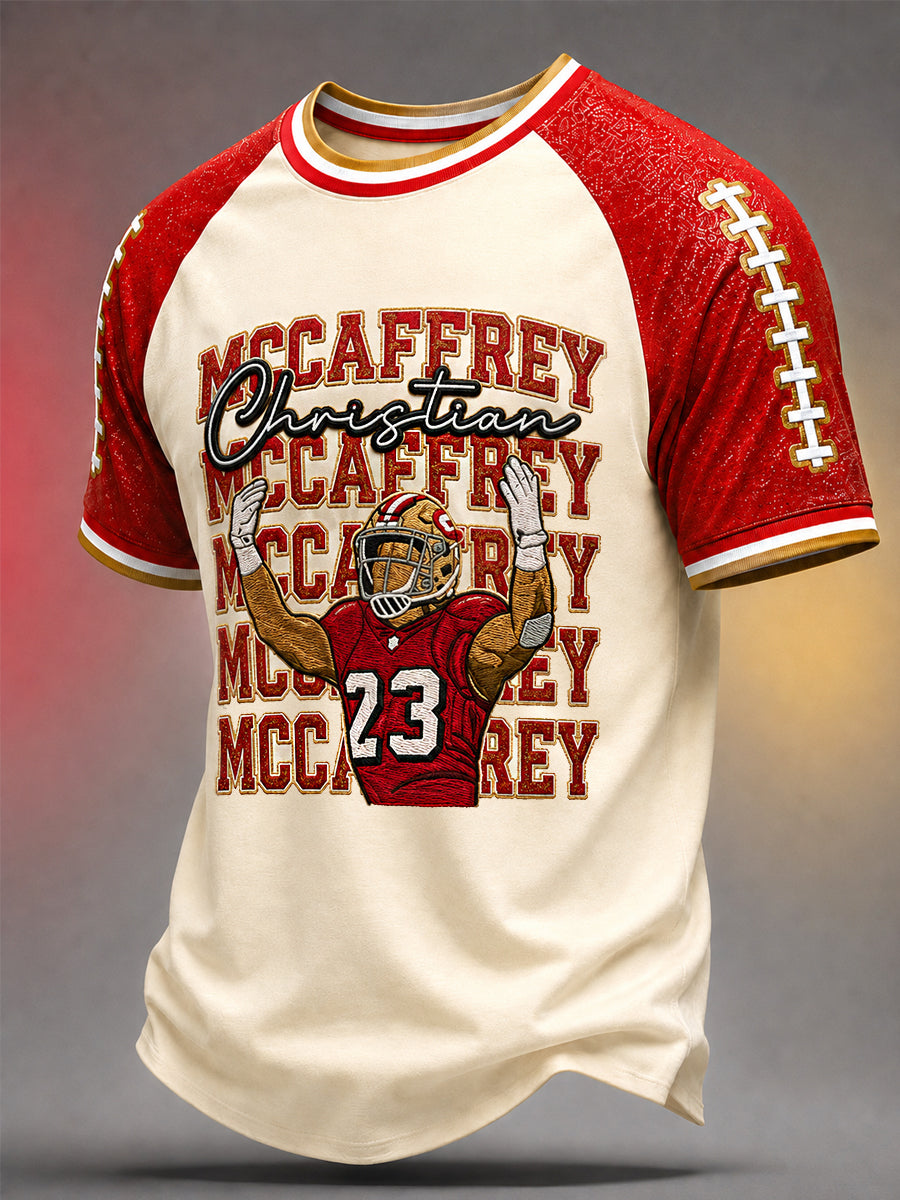 Men's Christian No.23 Football Gameday Gift For Football Fans Casual Tee