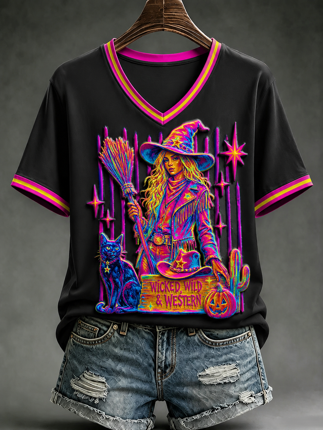Women's Western Witch Short-sleeved T-shirt