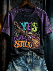 Women's Halloween Pattern Printed Casual Short Sleeve T-Shirt