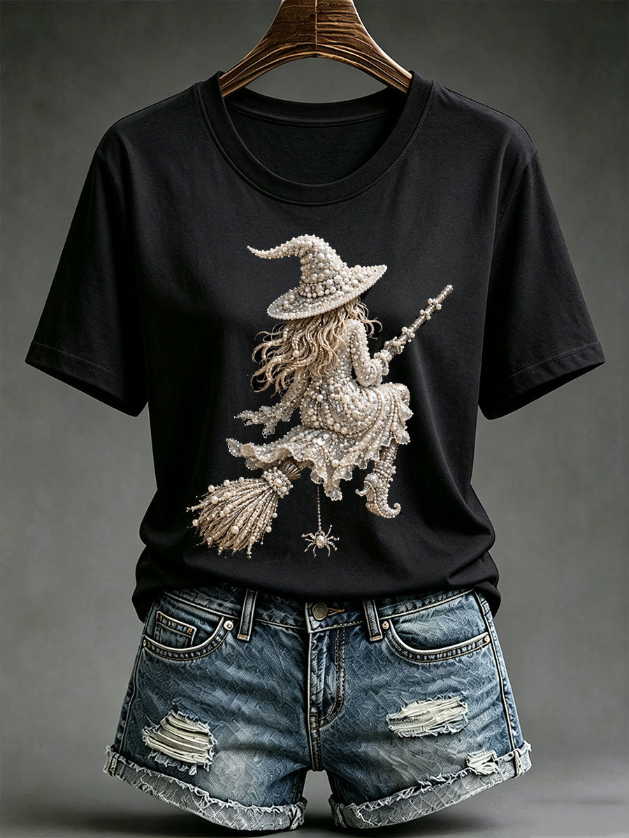Women's Halloween Witch Short-sleeved T-shirt
