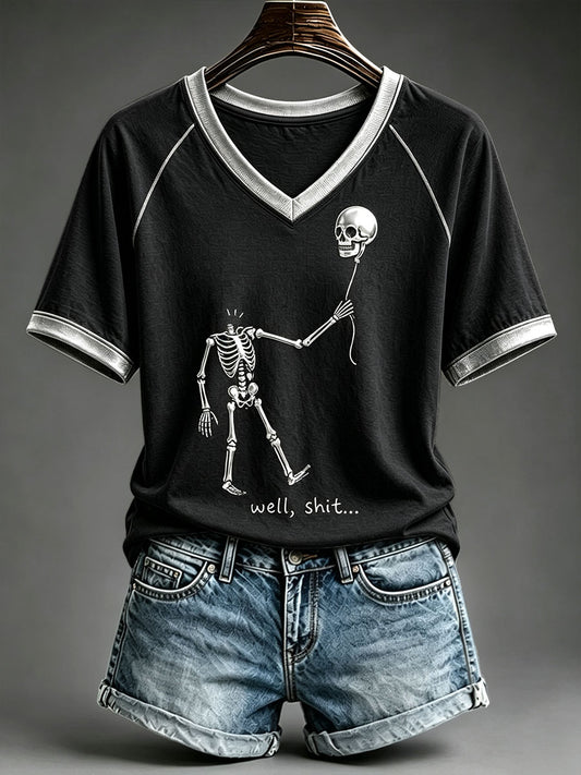 Women's Well Shit Skull T-Shirt