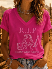Women's Famous Singer Memorial Short-sleeved T-shirt