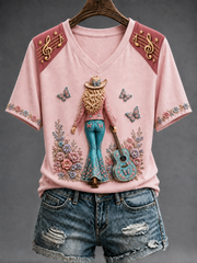 Women's Famous Singer Memorial Short-sleeved T-shirt