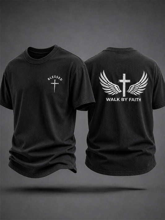 Men's Faith Cross Print Tee