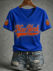 Women's Classic Basketball Fan Graphic Short Sleeve T-shirt
