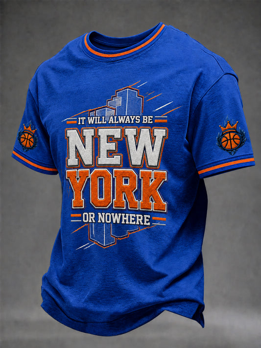 Men's Classic Basketball Fan Graphic Short Sleeve T-shirt