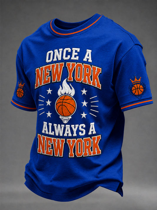 Men's Classic Basketball Fan Graphic Short Sleeve T-shirt