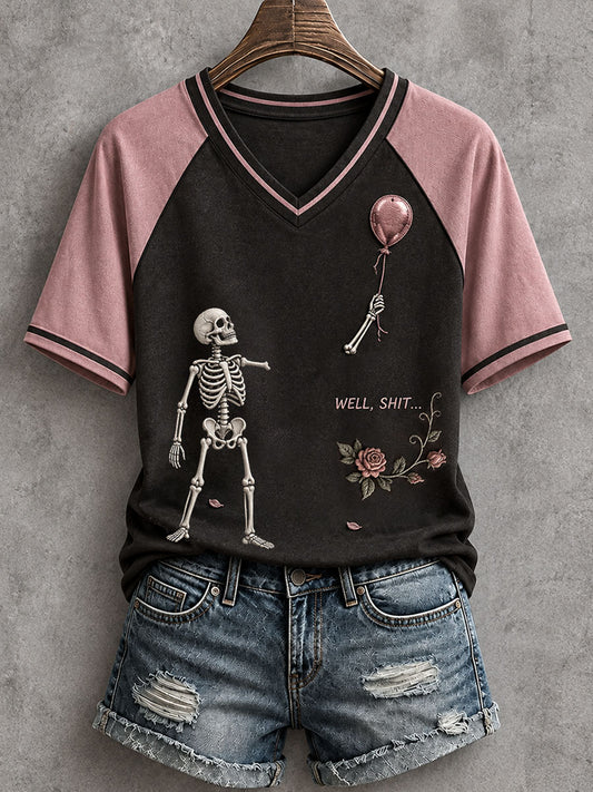 Women's Funny Skeleton T-Shirt