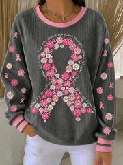 Women's "In October We wear pink" breast cancer awareness sweatshirts