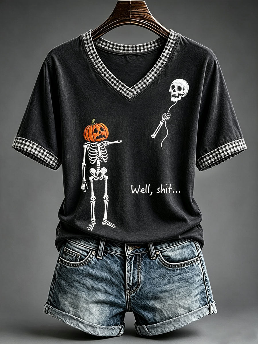 Women's Funny Skeleton T-Shirt