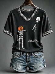 Women's Funny Skeleton T-Shirt