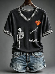 Women's Funny Skeleton T-Shirt