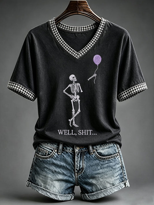 Women's Funny Skeleton T-Shirt